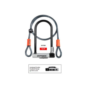 Kryptonite Kryptolok Series 2 U-lock And Flex Cable 122CM X 10.2CM X 22.9CM