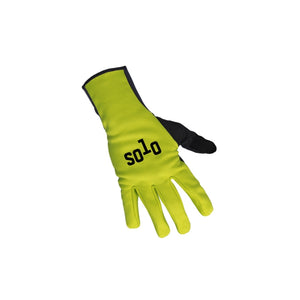 Solo Softshell Long Finger Glove - Fluoro Yellow