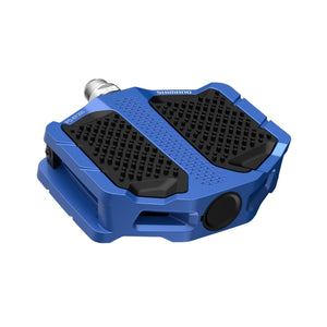 Shimano PD-EF205 Flat Platform Pedals - Blue