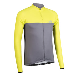 Solo Jersey 3-SEASON Long Sleeve - Sulphur Yellow / Grey