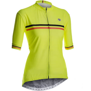 Solo Duo Jersey Ladies - Fluoro Yellow