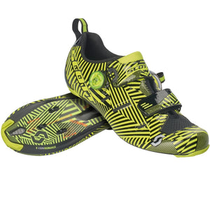 Scott Tri Carbon Shoes - Gloss Black / Sulphur Yellow