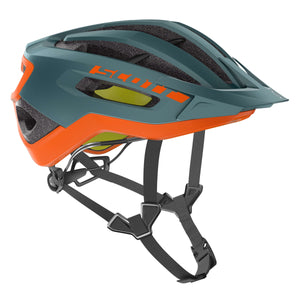 Scott Fuga Plus Mips Helmet - Cobalt Green / Orange