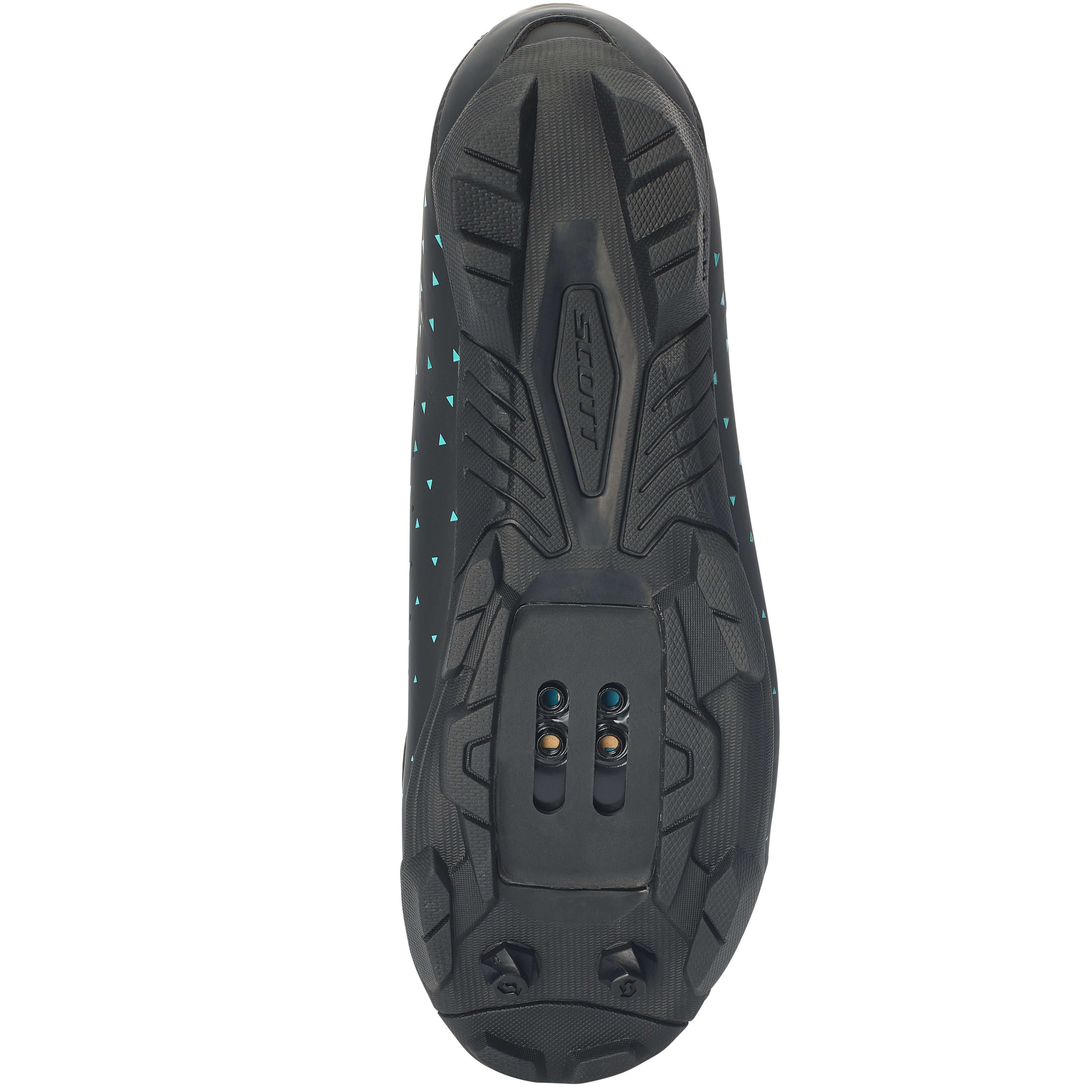 Scott Mtb Comp Boa Ladies Shoes - Matte Black / Turquoise Blue
