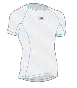 Solo Summer Mesh Baselayer Short Sleeve - White
