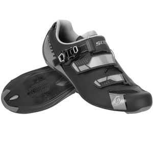 Scott Road Pro Shoes - Matt Black / Gloss Grey