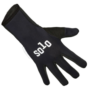 Solo Softshell Long Finger Glove - Black