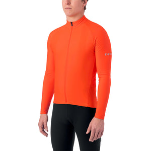 Giro Chrono Thermal Jersey - Vermillion