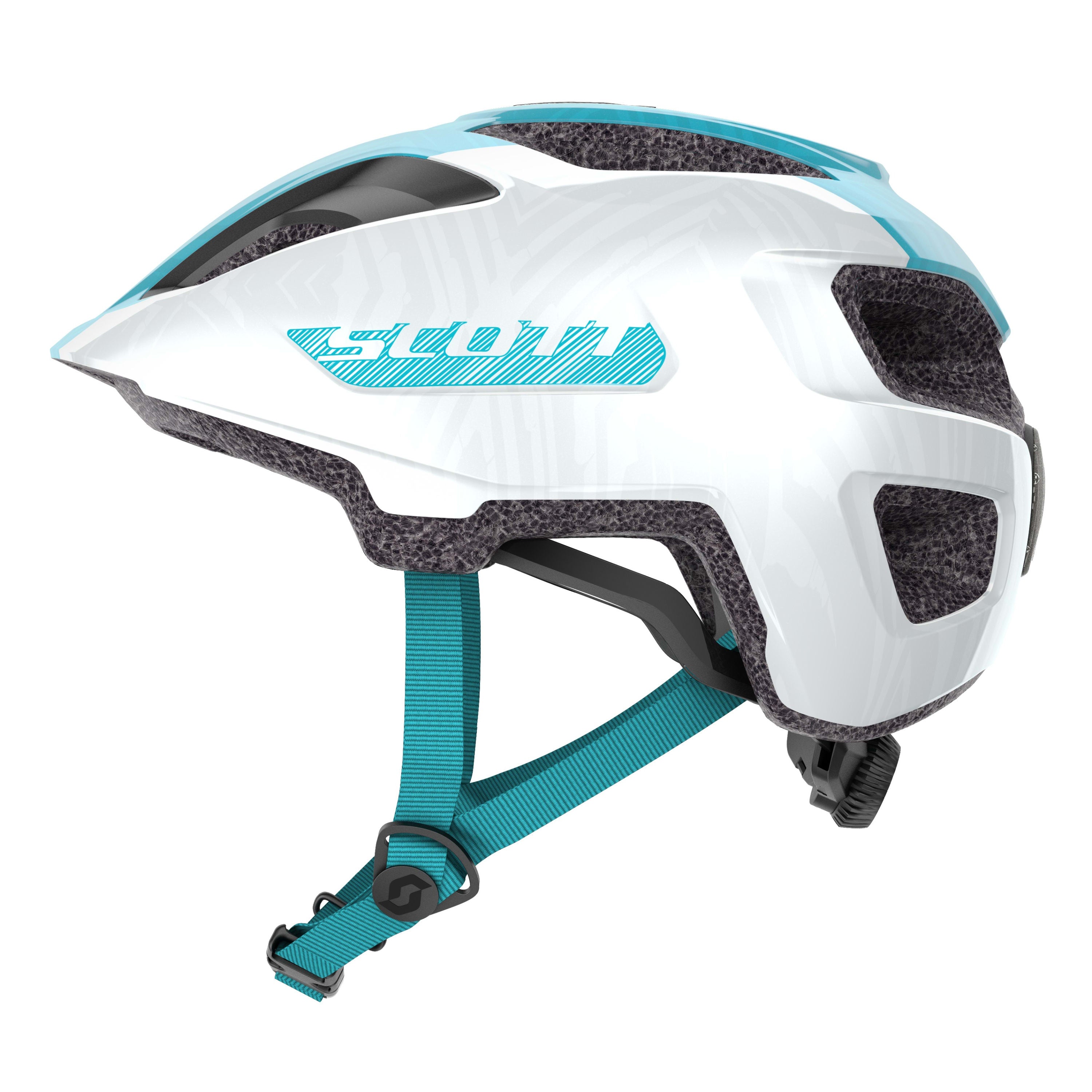 Scott Spunto Junior Helmet 50-56CM - White / Breeze Blue