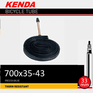 Kenda Tube 700X 35-43 Thorn Resistant 33MM Presta