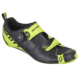 Scott Tri Carbon Shoes - Black / Neon Yellow