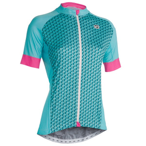 Solo Omni Podium Jersey Ladies - Green / Pink