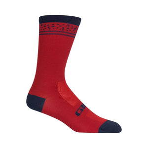 Giro Comp Racer High Rise Socks - Dark Red / Midnight