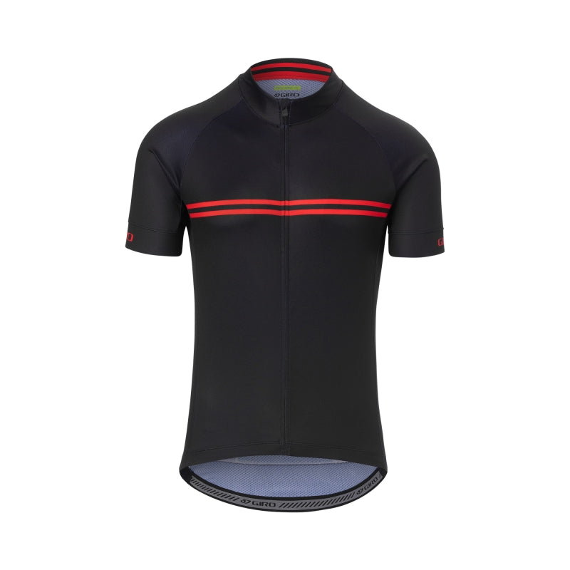 Giro Chrono Sport Jersey Mens - Black / Red Classic Stripe