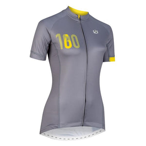 Solo Century Jersey Womens - Grey / Gold
