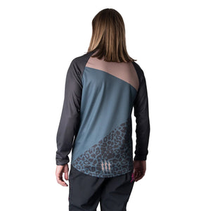 Muc-off Technical Riders Long Sleeve Jersey - Grey / Stone Leopard