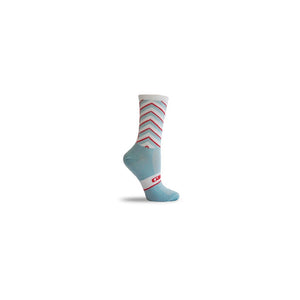 Giro Comp Racer High Rise Socks 6 Inch - White / Blue / Red