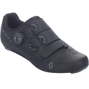 Scott Road Team Boa Shoes - Matt Black / Dark Grey