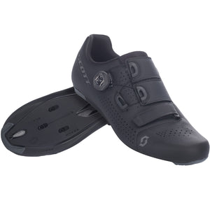 Scott Road Team Boa Shoes - Matt Black / Dark Grey