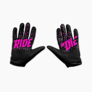 Muc-off Riders Gloves Full Finger - Pink Polka