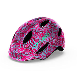 Giro Scamp Youth Helmet - Pink Flowerland