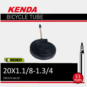 Kenda Tube 20 X 1.1/8-1.3/8 33MM Presta
