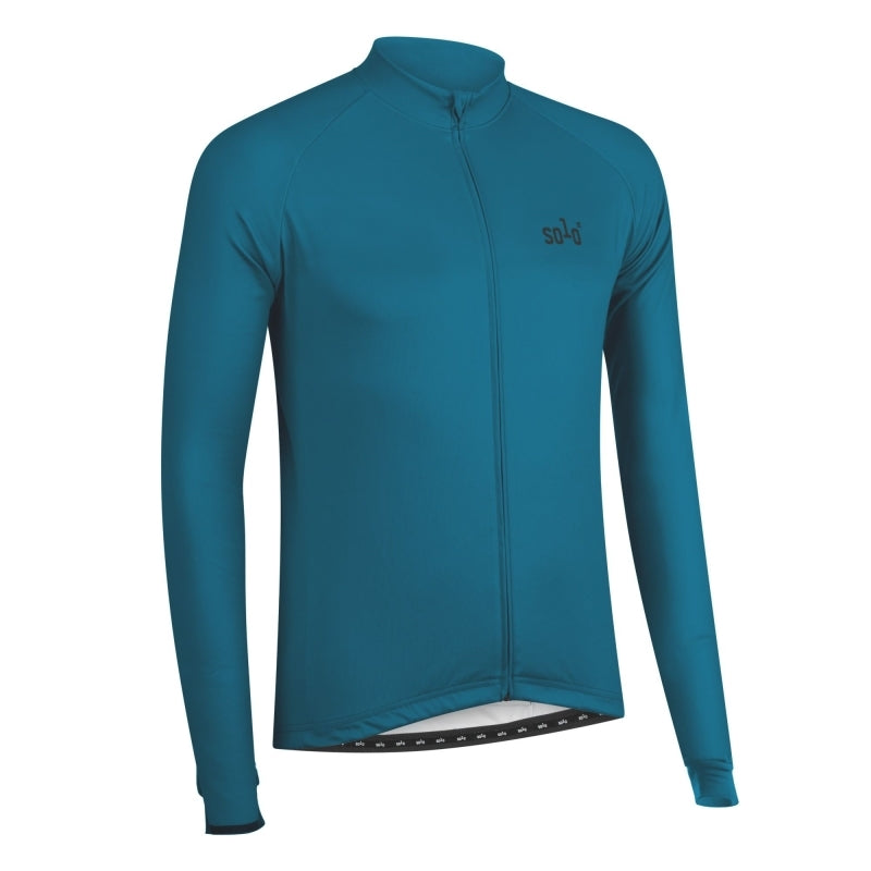 Solo Jersey Thermal Mens Long Sleeve - Navy Blue