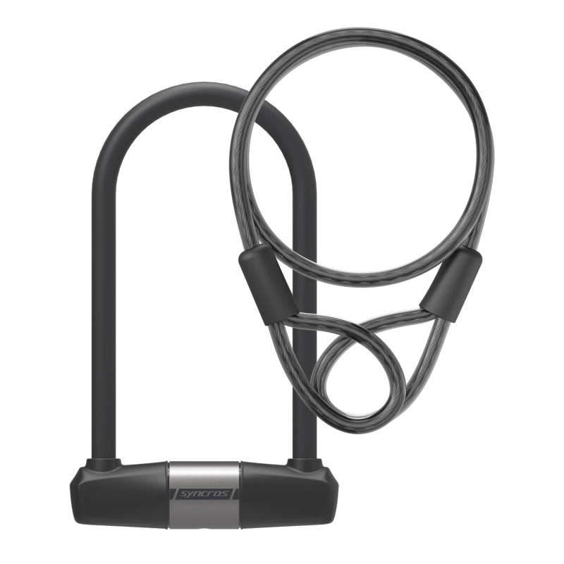 Syncros U Lock With Cable Loop SL-09 115 X 229MM - Black