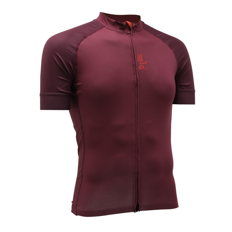 Solo Mens Team S/sl Jersey - Wine Red