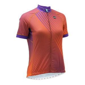 Solo Womens Cadence S/sl Jersey - Purple / Orange