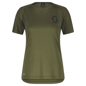 Scott Trail Vertic Pro Ladies Short Sleeve Jersey - Fir Green