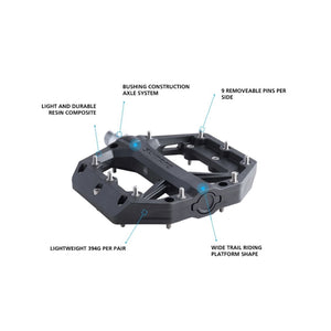 Shimano PD-GR400 Flat Platform Pedals - Black