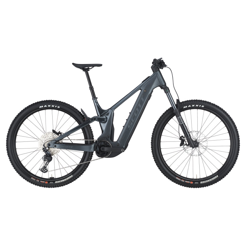 Scott Patron 920 full-suspension e-mountain bike, side profile on white background