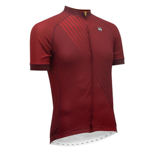 Solo Cadence Jersey Mens Short Sleeve - Red / Burgundy