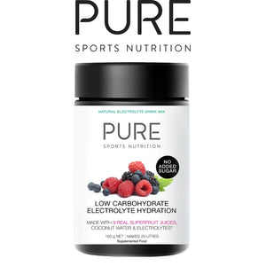 Pure Electrolyte Hydration Low Carb 160G Tub Superfruits