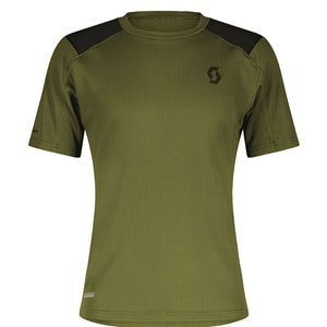 Scott Defined Tech Shortsleeve Mens Shirt - Fir Green / Black