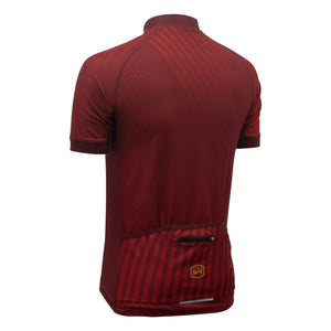 Solo Cadence Jersey Mens Short Sleeve - Red / Burgundy