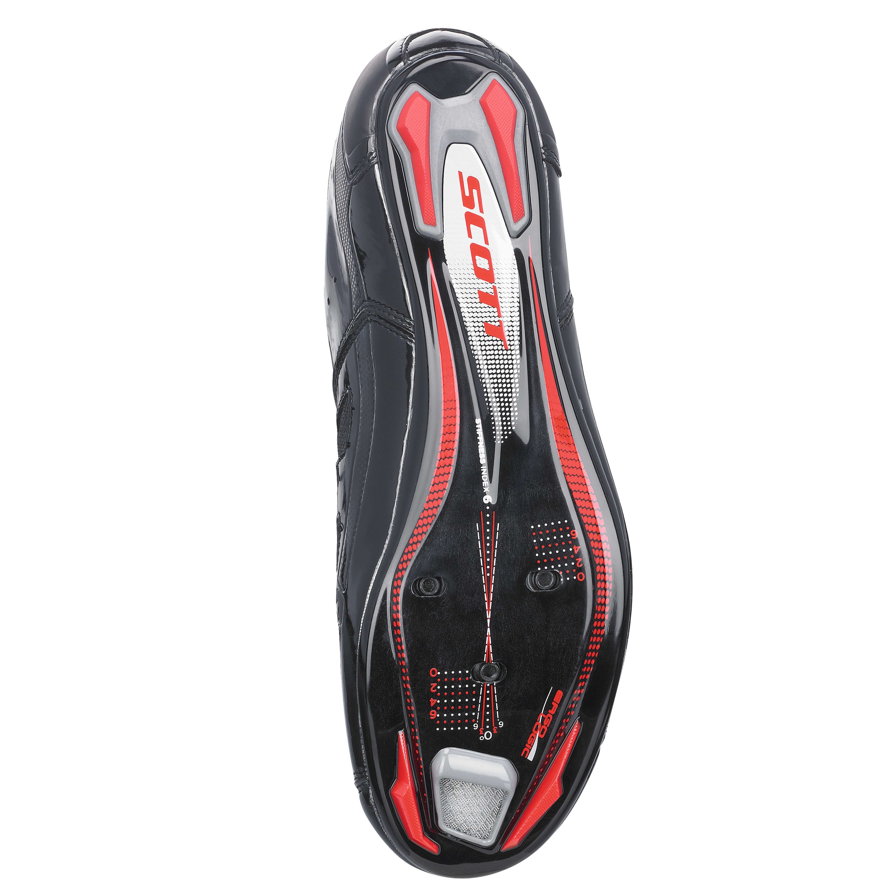 Scott Comp Road Shoes - Gloss Black / Red