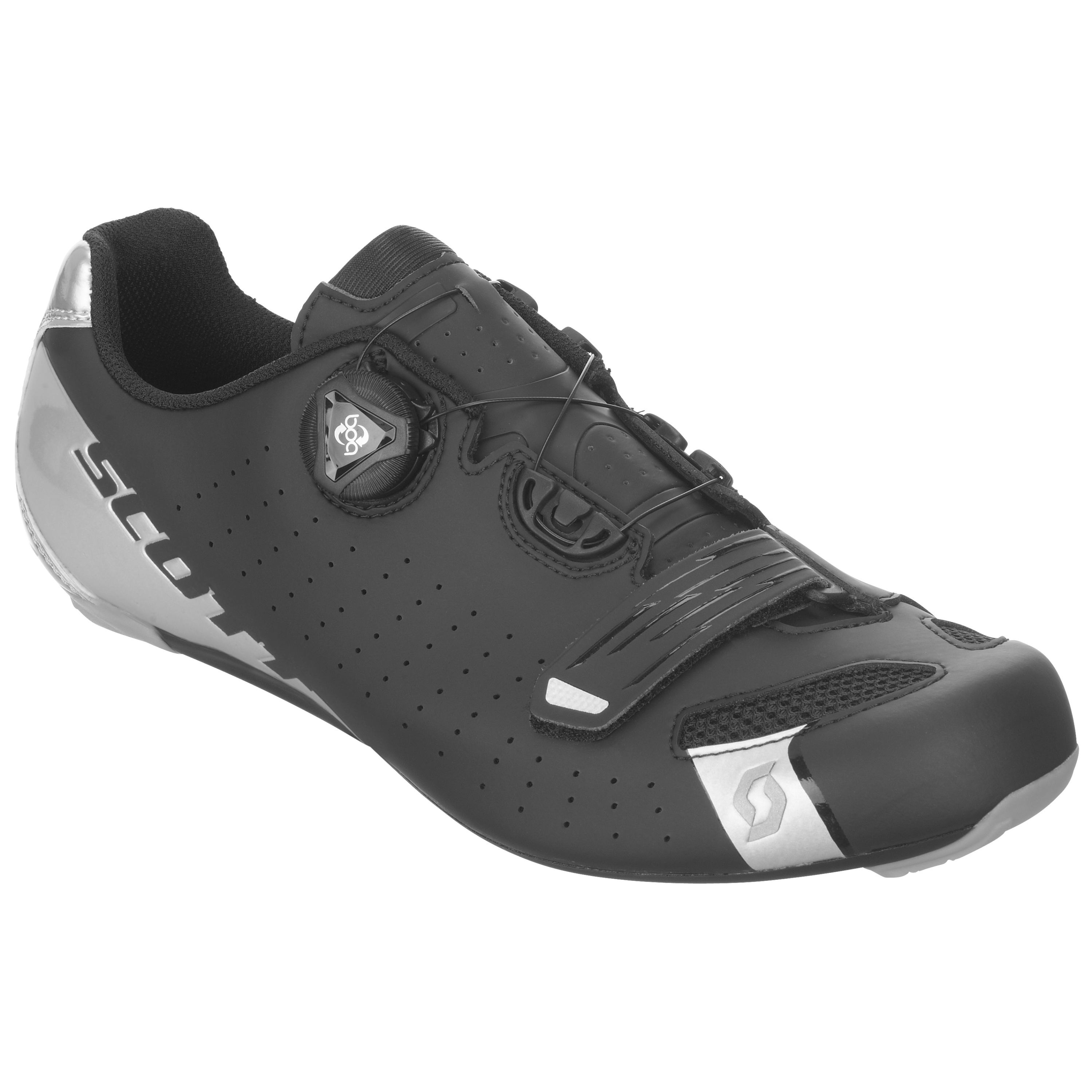 Scott Road Comp Boa Shoes - Matt Black / Silver