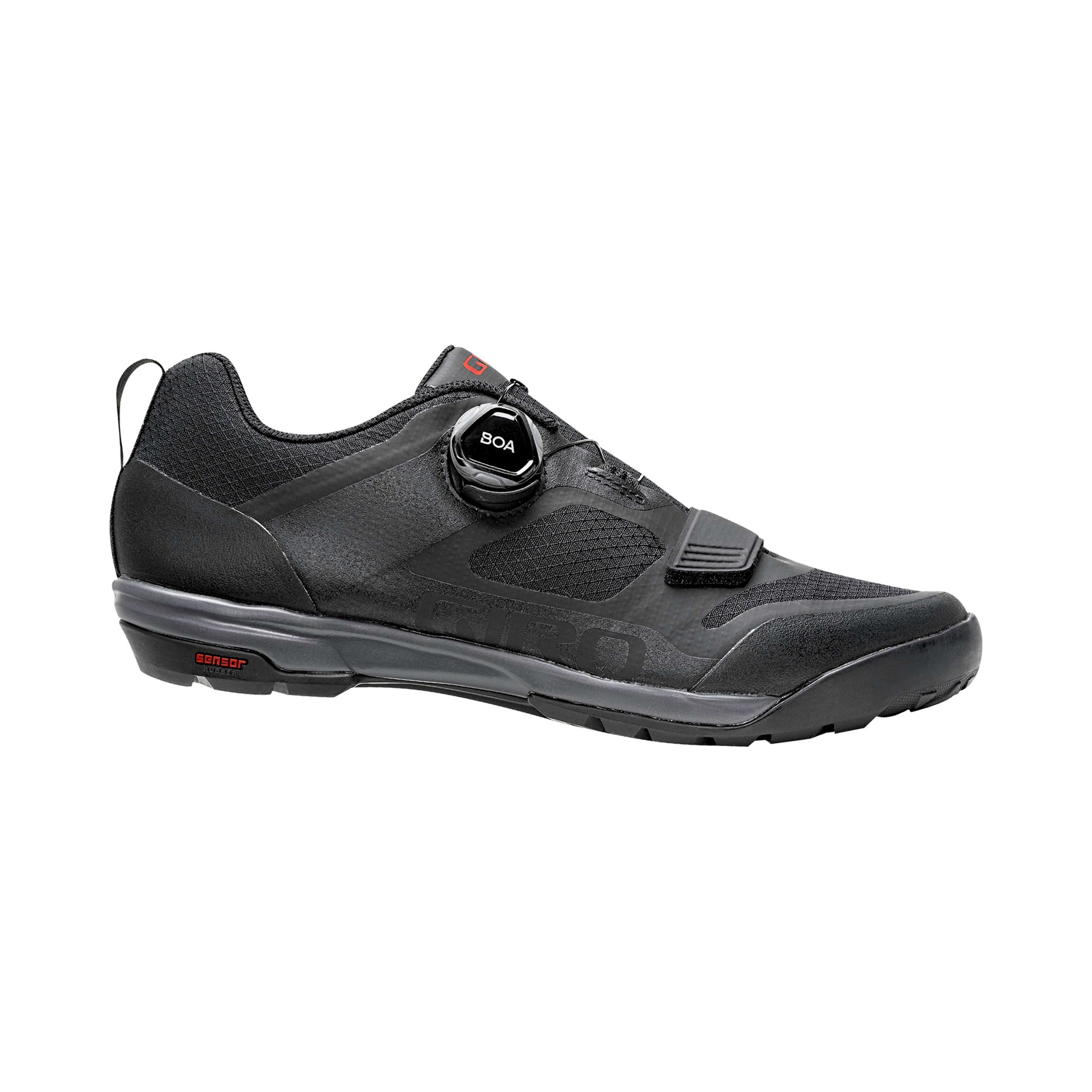 Giro Ventana Boa Mens Shoes - Black / Dark Shadow