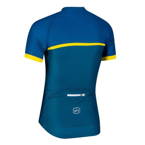 Solo Cadence Jersey - Blue / Fluoro Yellow