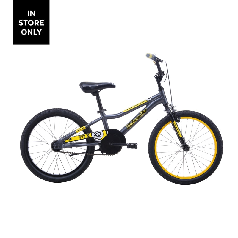 Malvern Star MX 20 Shorty - Grey / Yellow