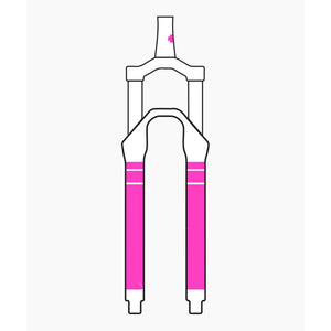 Muc-off Fork Protection Kit - Fluoro Pink / Bolt