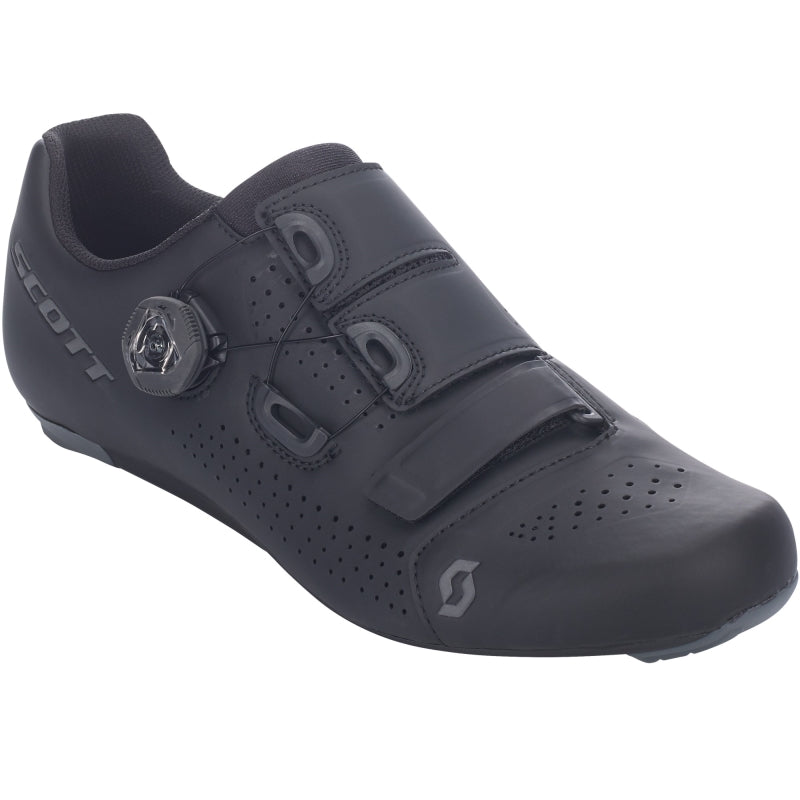 Scott Road Team Boa Shoes - Matt Black / Dark Grey